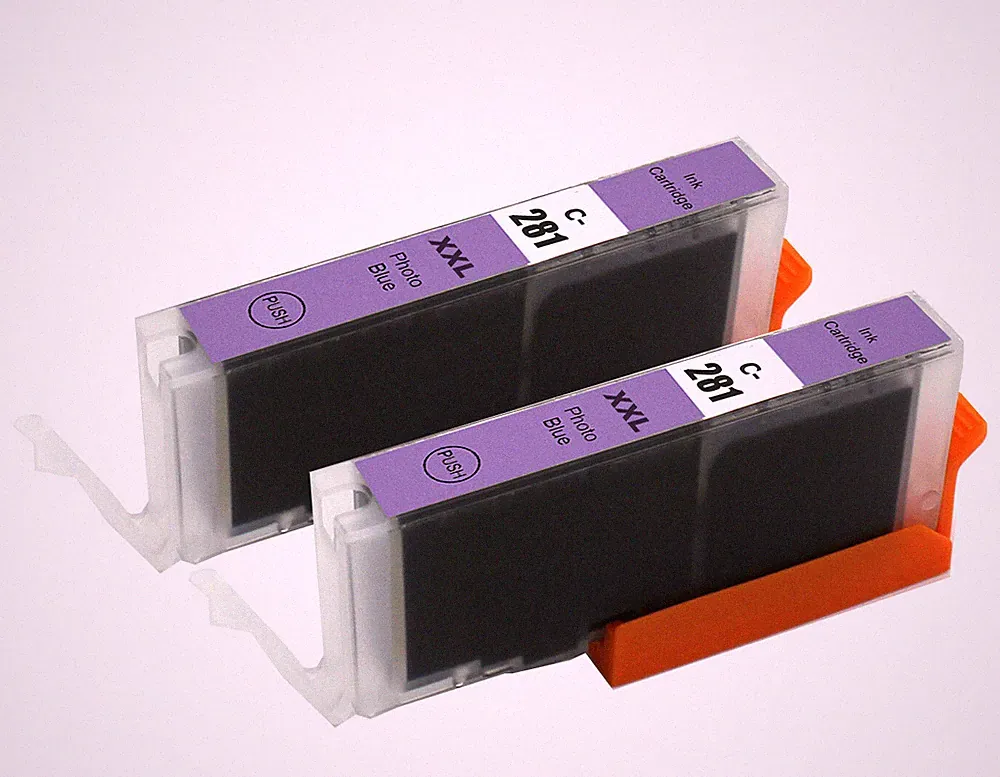 2P Photo BLUE CLI-281XXL Ink Tanks replacement for TS9120 TS8222 TS8320 TS8322