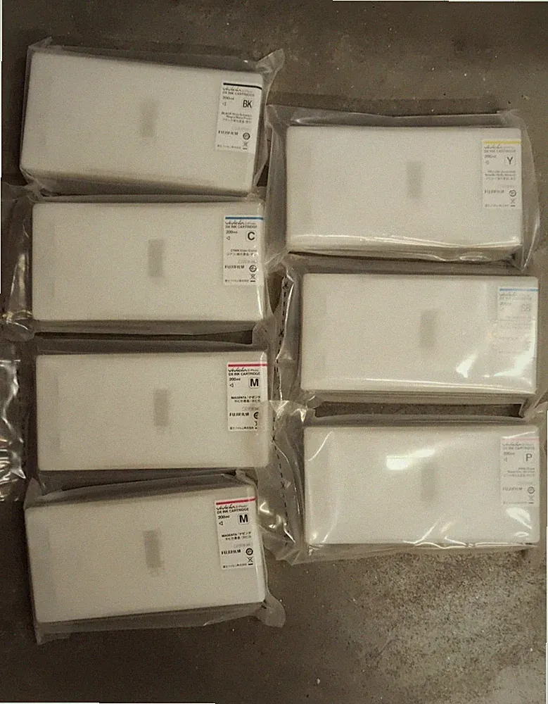 7x Genuine FUJIFILM DX Vividia Ink Cartridges (200ml) - Original!