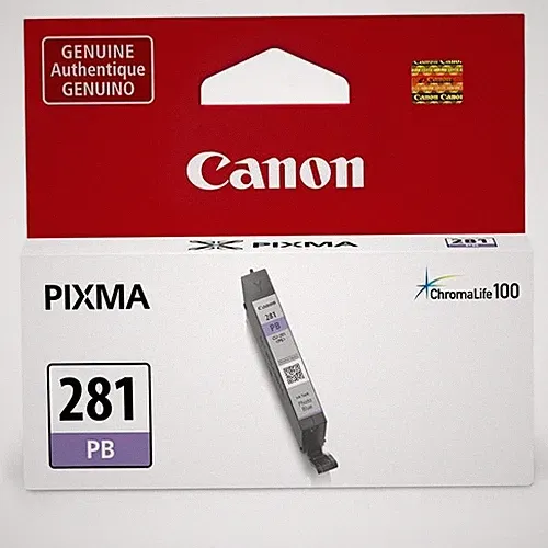 Genuine Canon CLI-281 Photo Blue Ink Standard Setup Tank Cartridge