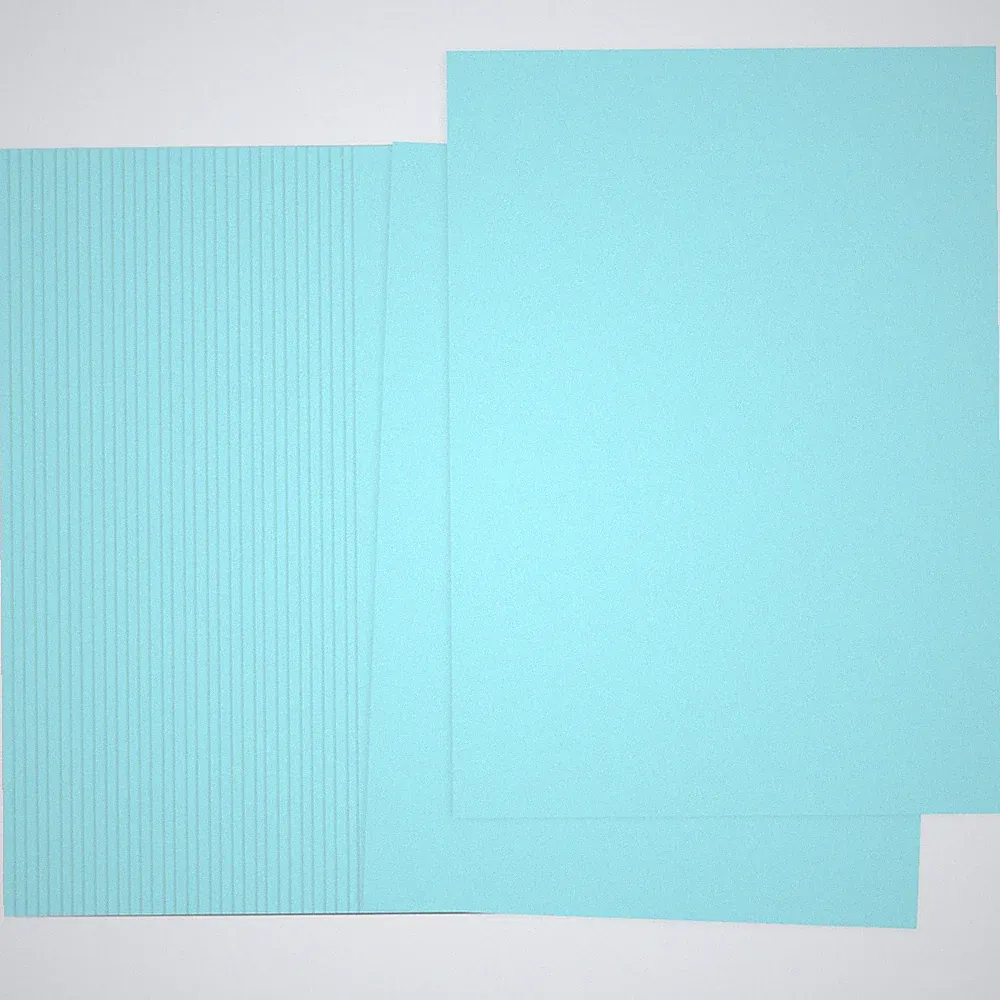 Light Blue Color Copy Paper, 100 Sheets 11.7x8.3" A4 70gsm