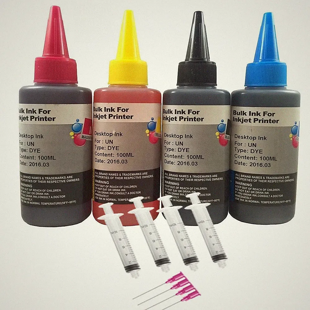 Mix refill ink bottle for HP Canon Brother Lexmark inkjet printer, 12 colors
