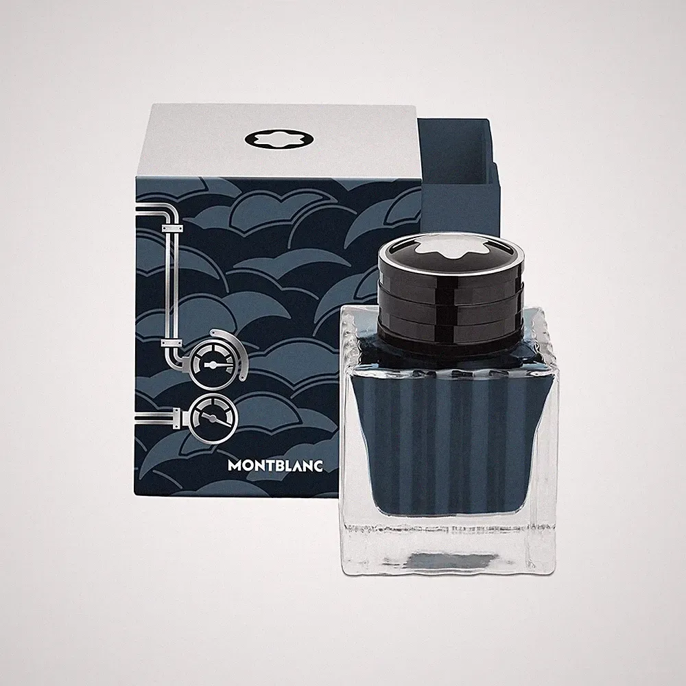 Montblanc Meisterstück Around The World in 80 Days Blue Ink Bottle 134408 NEW
