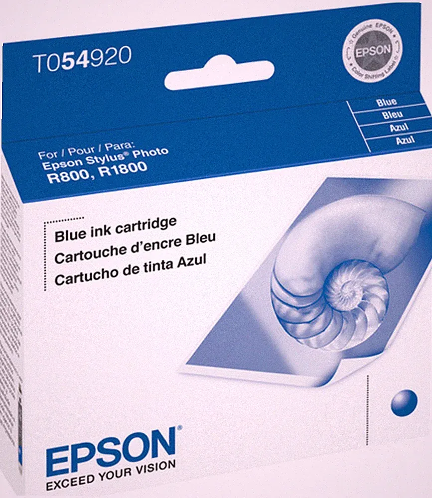 New Genuine Epson T0549 Blue Ink Cartridge Bag Stylus Photo R800 R1800